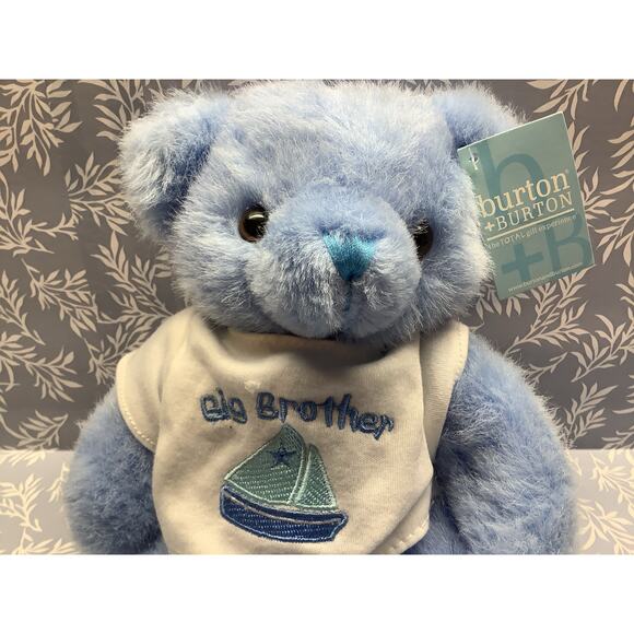 Big Brother Plush Bear 12" - Burton & Burton - 9" Sitting Bear - NWT - Picture 2 of 6